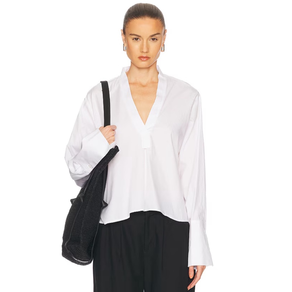 Enza Costa poplin Mariner shirt